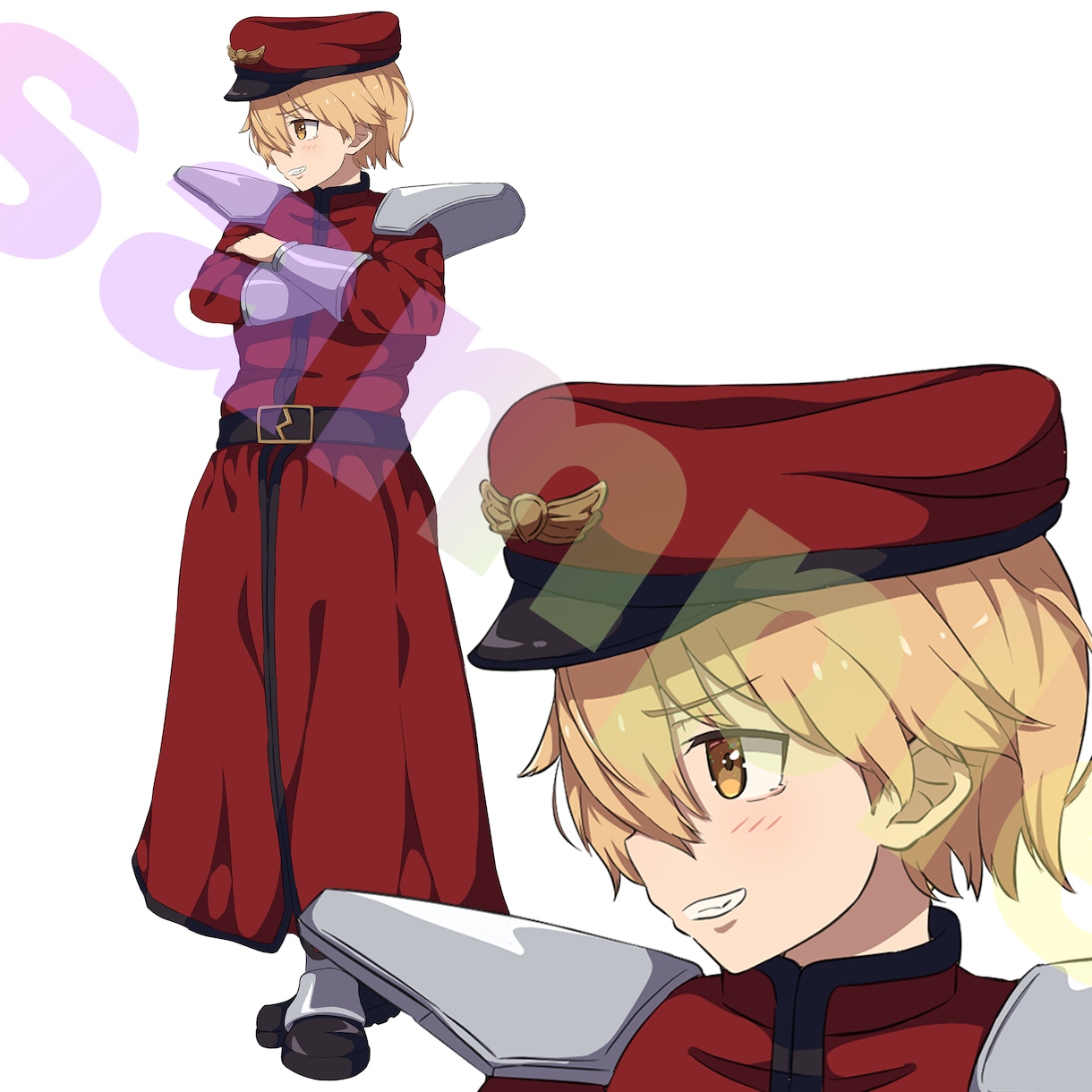 ソシャゲ調の立ち絵描きます 修正無しのサービス価格プラン♪ イメージ1