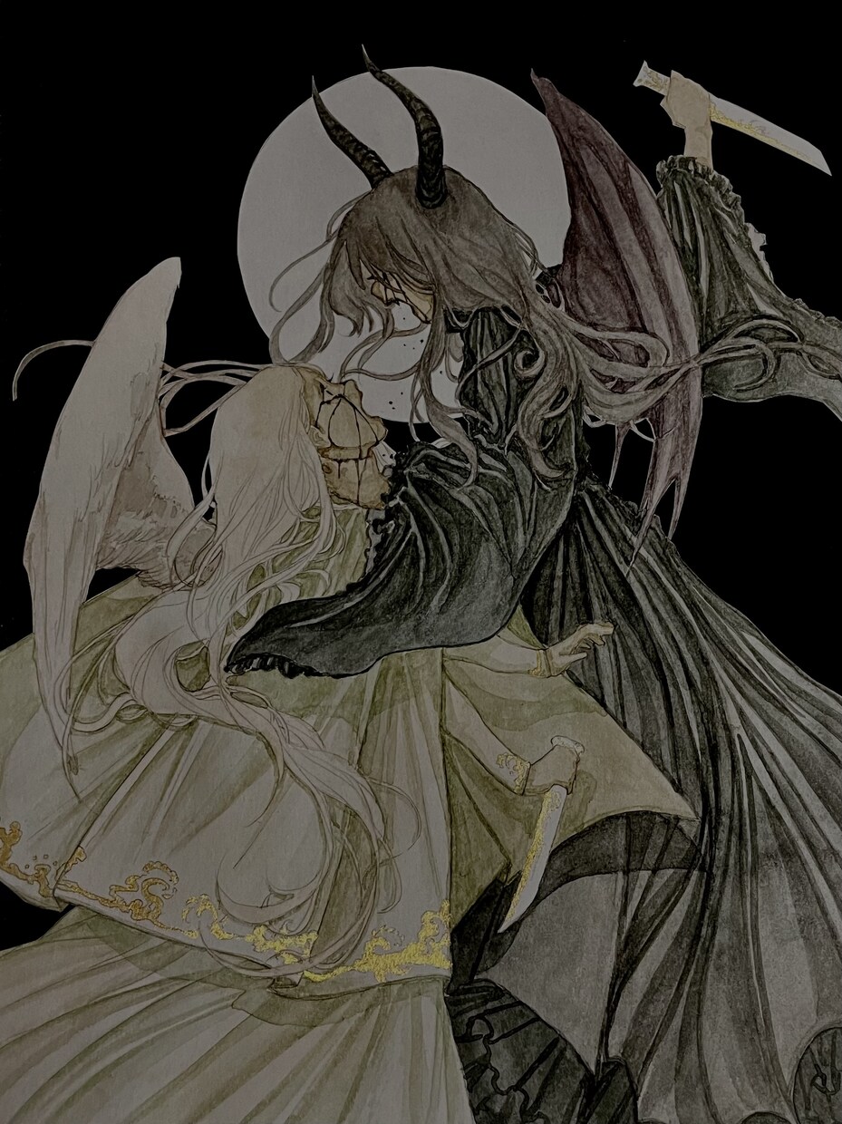 本の表紙お描きします ダークで不穏で少し不気味だけど美しさもある絵画のように イメージ8
