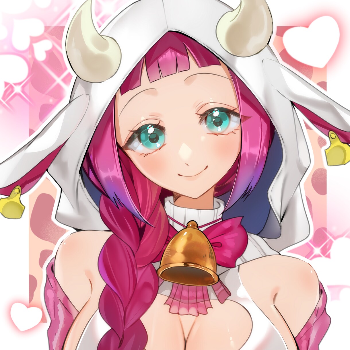 商業利用可能！バストアップイラスト描きます キラキラ可愛いSNSアイコンにも使えるバストアップイラスト！ イメージ2