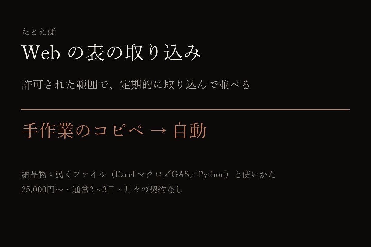 Excelやシートの手作業をAIで自動化します 転記・突き合わせ・集計。毎日の30分を、0分に。 イメージ7