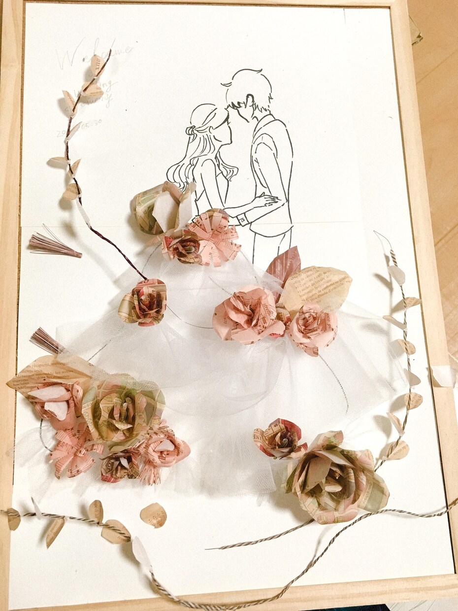 ウエディングイラストを作成します オシャレで滑らかな線のイラストが好きで意識して描いております イメージ6