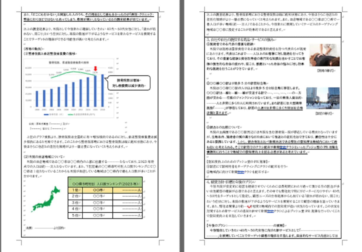 整骨院★持続化補助金採択書類をお譲りします 採択済みの事業計画書を【テンプレート】としても利用できます！ イメージ3