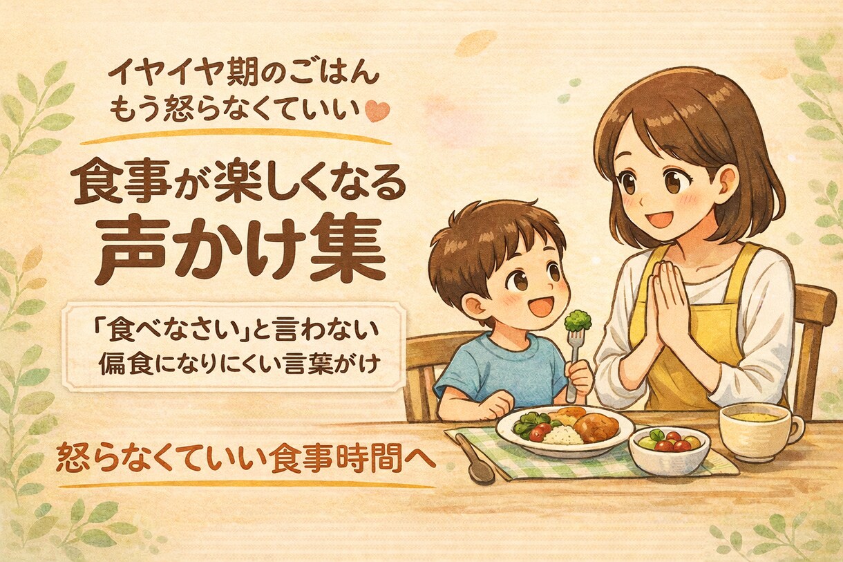 食事が楽しくなる「声かけ台本」作ります もう“食べなさい”と言わない！親も子も楽しくご飯！ イメージ1
