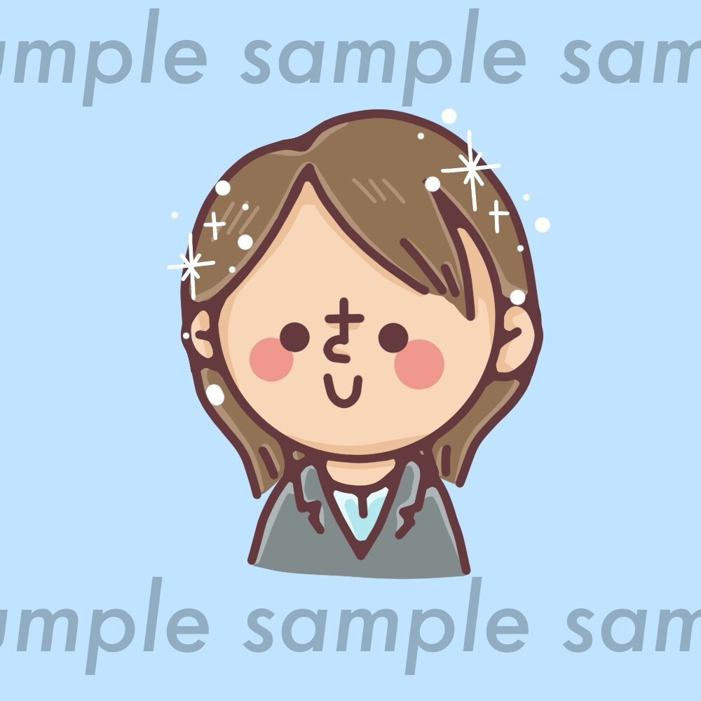 商用OK！人と被らないアイコン描きます 選べる表情、4点セット！！名刺やSNSのアイコンにぜひ！ イメージ9