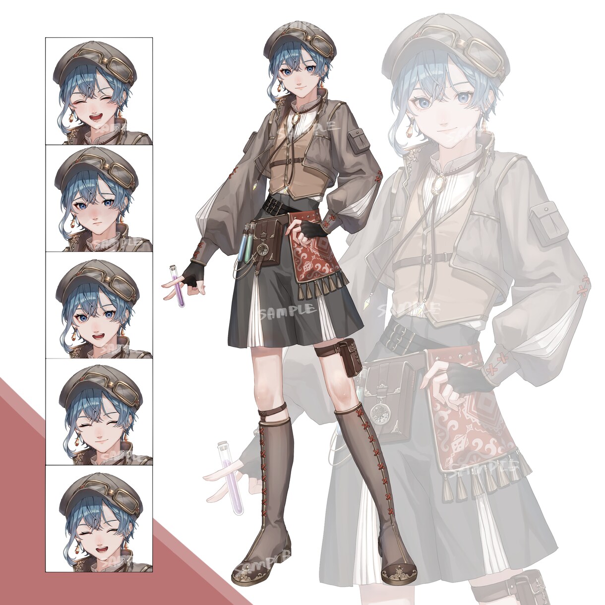 VTuber、TRGG等のイラスト制作いたします VTuber、TRPG、ゲーム等立ち絵 イメージ4