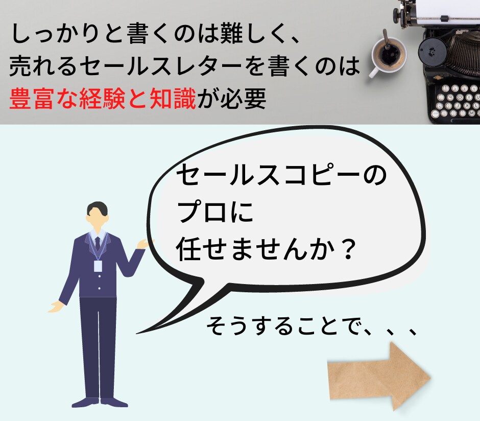 見込み客のハートに刺さるセールスレターを執筆します 現役講師が感情ライティングで最高のコピーをお届けします イメージ4