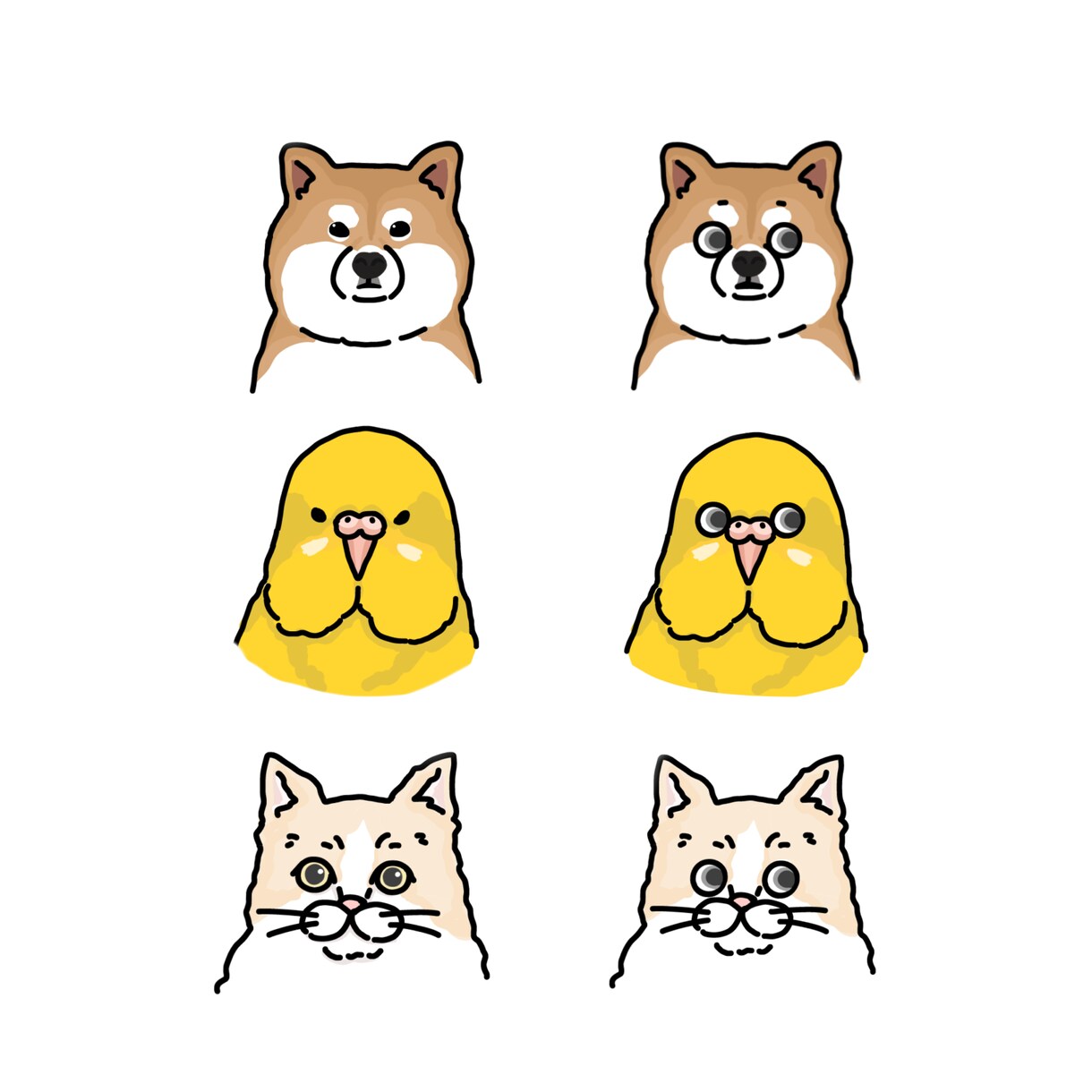 ペット単体にも対応！アイコン描きます ちょっと個性的で目を引くペットとのイラストはいかがですか？ イメージ2