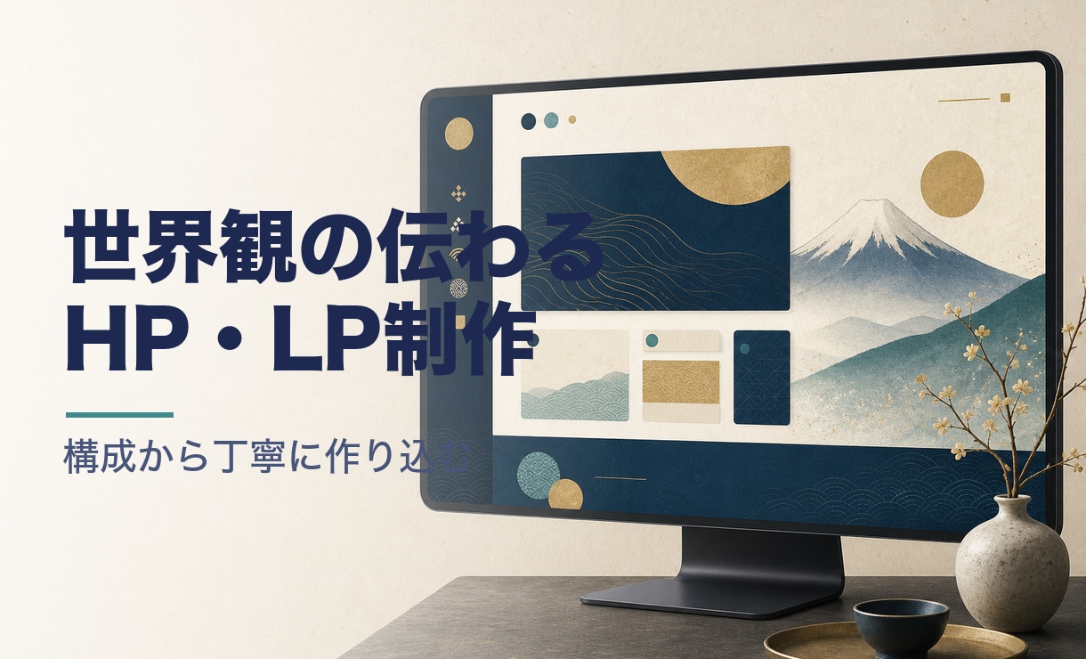 世界観の伝わるHP・LPを制作します 見本あり。世界観を丁寧に作ります イメージ1