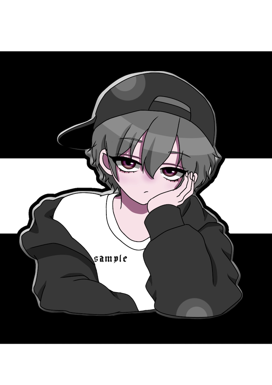 量産｜ストリート系ミニキャラ描きます SNSアイコン・配信・動画などにもご利用いただけます◎ イメージ5