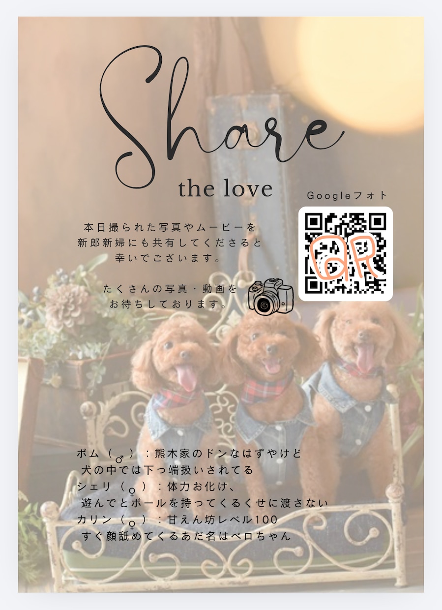 結婚式プロフィールブックおしゃれに制作します “見やすくて可愛い”プロフィールブック イメージ6