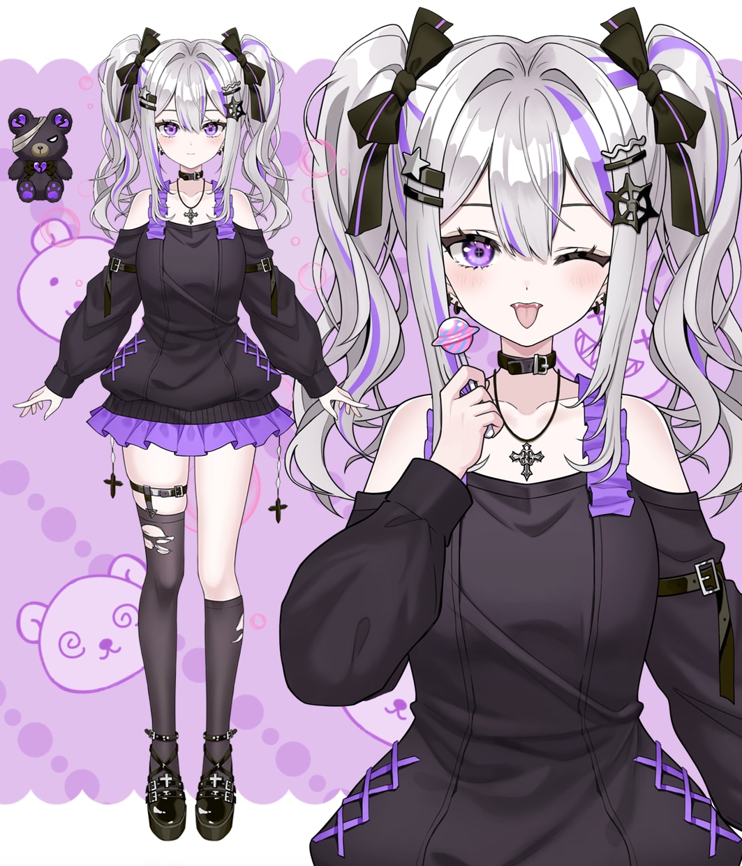 男女OK✨可愛い&カッコイイVtuber制作します 先着2名様！1万円OFF&表情4点付/著作権譲渡/修正無制限 イメージ7