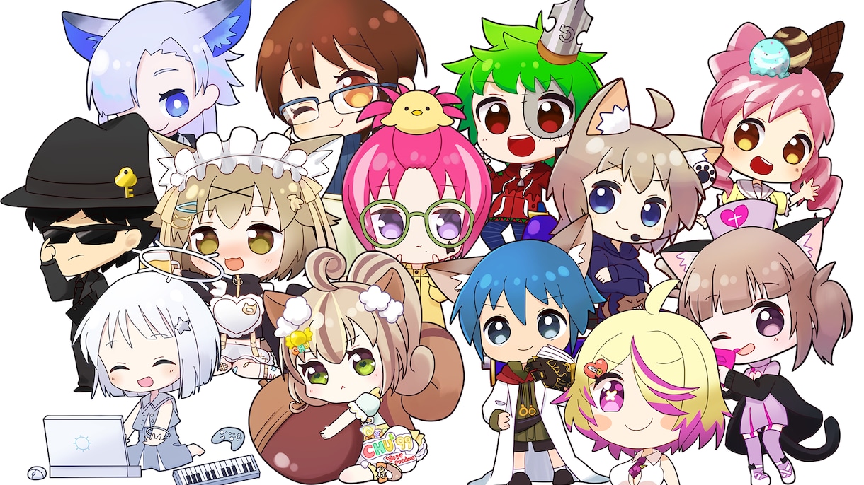 割引あり短納期対応　デフォルメイラストお描きします SNSのアイコンなどにオリジナルイラストをお探しの方どうぞ！ イメージ2