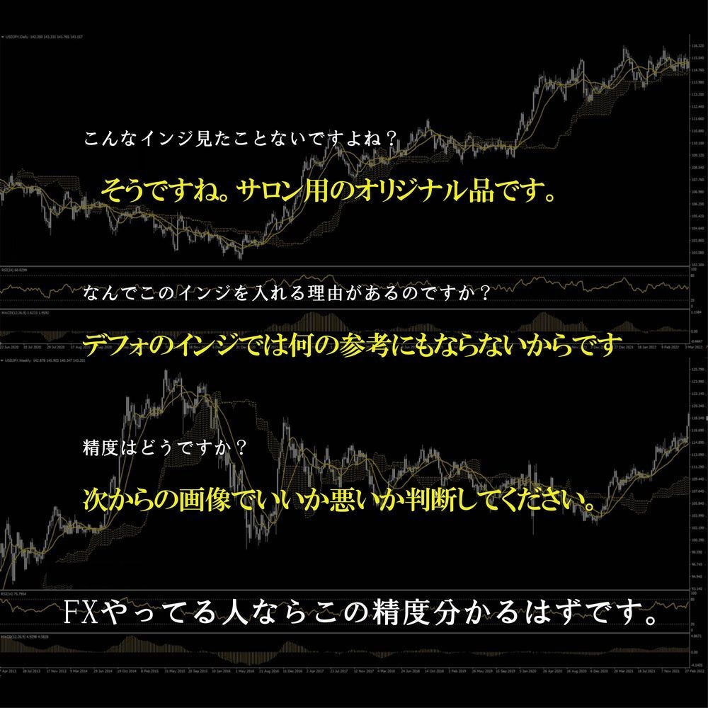 FX、バイナリーオプション用独自インジお譲りします FX スクール、サロン用の一目雲改、RSI改、MACDインジ イメージ2