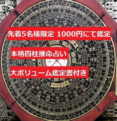 対面鑑定実績2000人 四柱推命鑑定致します ココナラ初登場記念！お試し価格にて大満足ボリュームで占います イメージ1