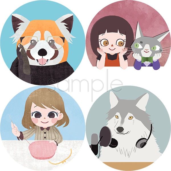 動物等の絵本風アイコン: 定期購入優待有ります Youtube、X、ブログなどのSNSにどうぞ イメージ7