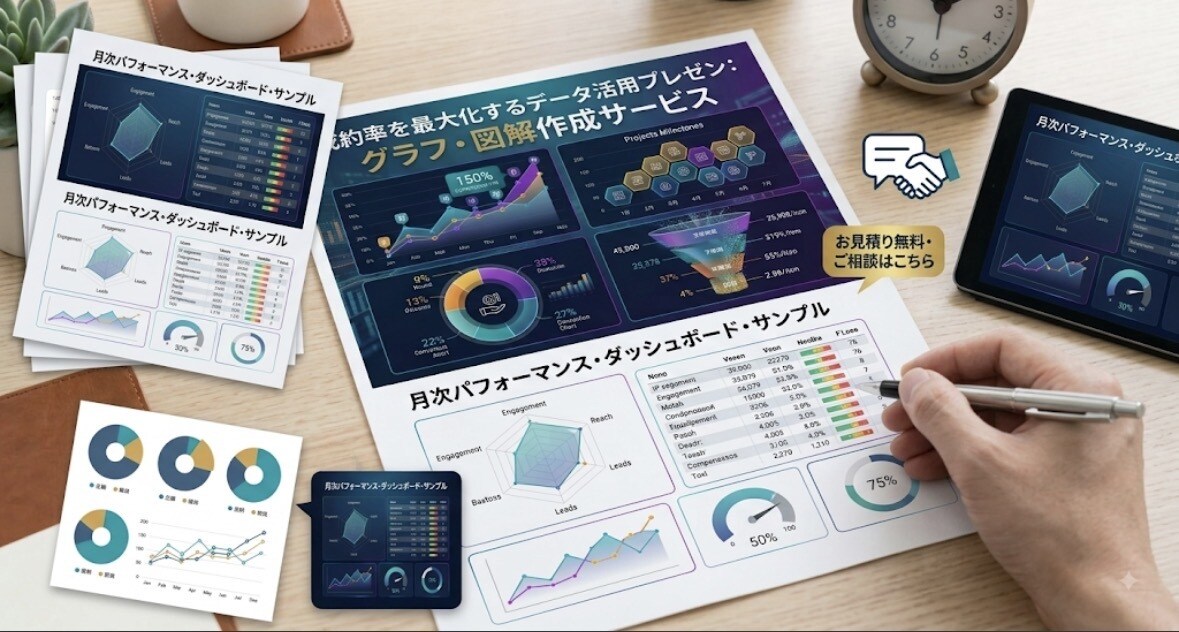 会議録音・メモから見やすいパワポ資料を作成します 話すだけでOK！文字起こしや手書きメモからプロが資料化します イメージ2