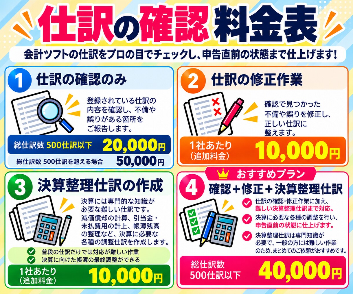小規模事業者限定！会計ソフトの入力確認作業します 初心者歓迎！【税理士事務所職員が確実に仕訳確認】 イメージ8