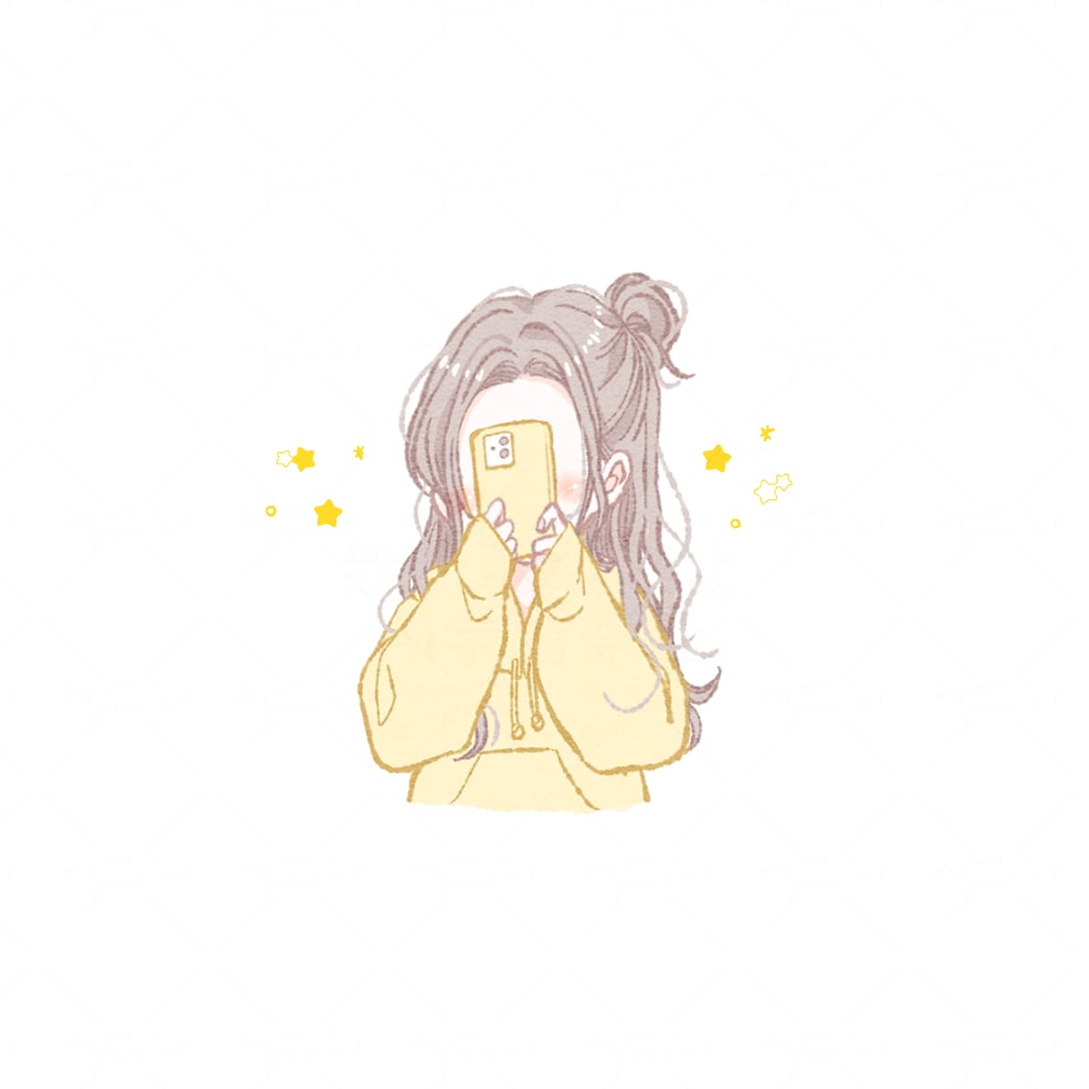2色でかわいく描きます ゆるふわな雰囲気のアイコンが似合うあなたに イメージ7