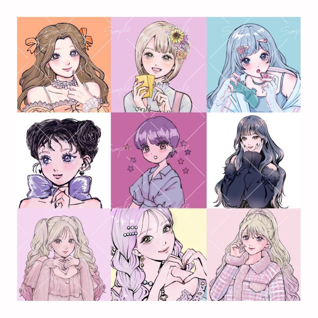 オシャレで可愛いイラスト描きます アイドル・グッズ・Vtuber・配信用・生誕祭・イベント イメージ8