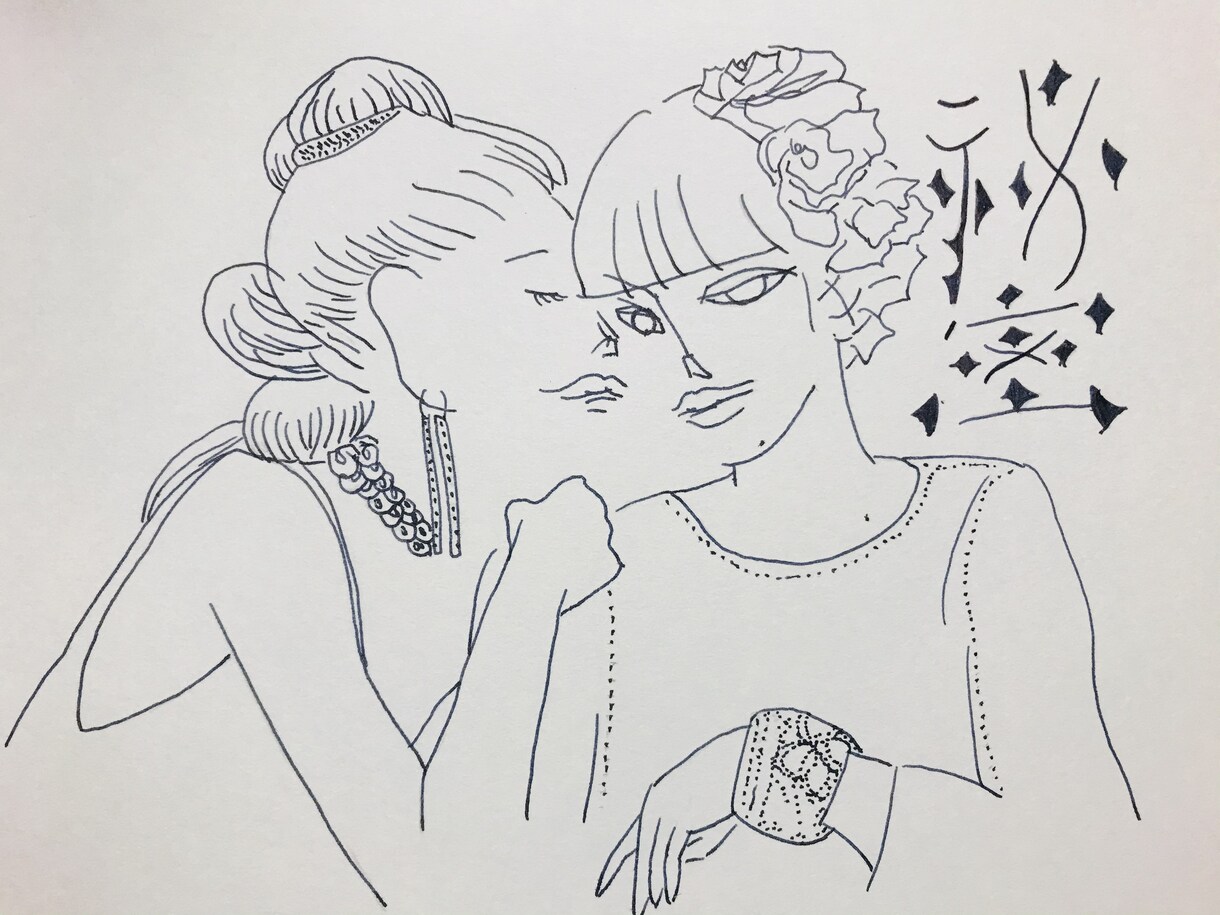 アンニュイ風にあなたの似顔絵　描きます ご自身の似顔絵・アイコン・広告用に（＾_＾） イメージ6