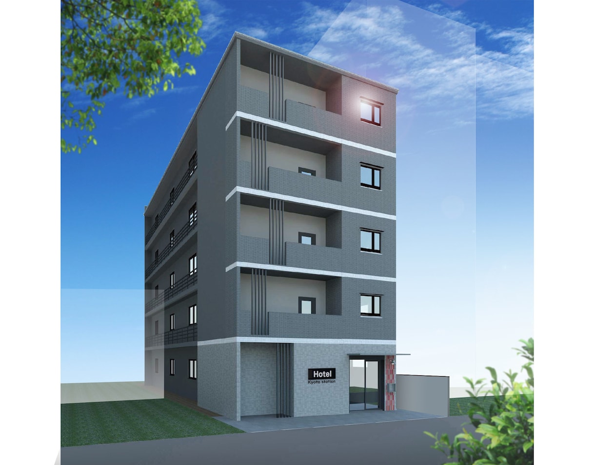 ホテル、住宅、マンション、建築外観パース制作します 外装材や形状の雰囲気が伝わるCGパース制作します！ イメージ3