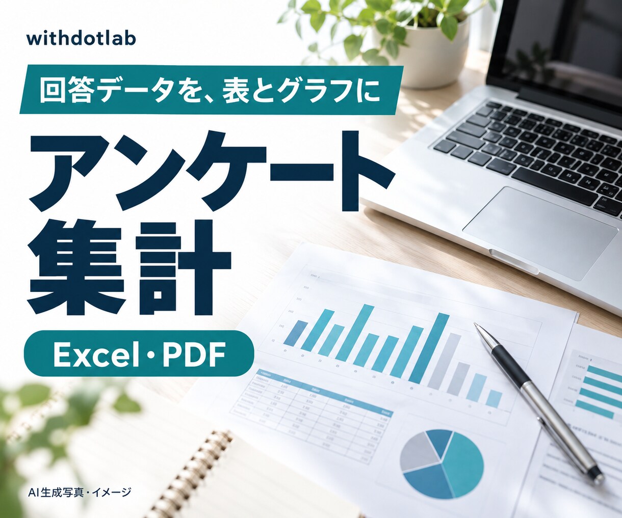 アンケート結果を集計し表とグラフにします 回答データを整理。件数・割合・未回答数がわかるExcelへ イメージ1
