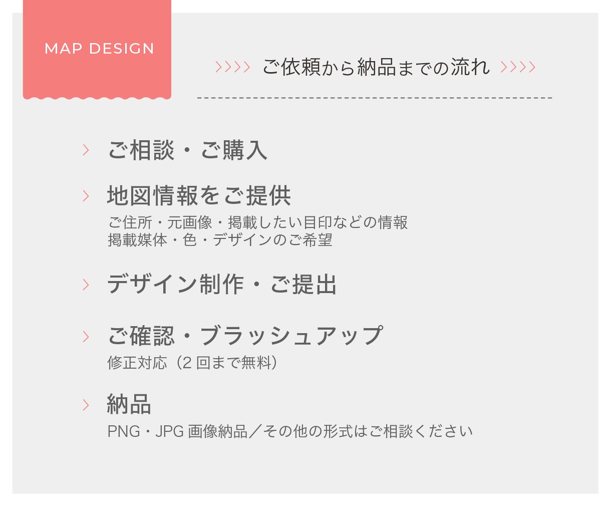 シンプルでわかりやすいアクセス地図を作成しますます 店舗・サロン・教室に｜名刺・チラシ・Web用のオリジナル地図 イメージ5