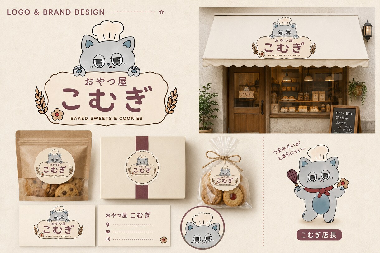 想いが伝わるオリジナルロゴを制作します 手描きキャラから上品・クールまで幅広く丁寧に対応♡ イメージ8