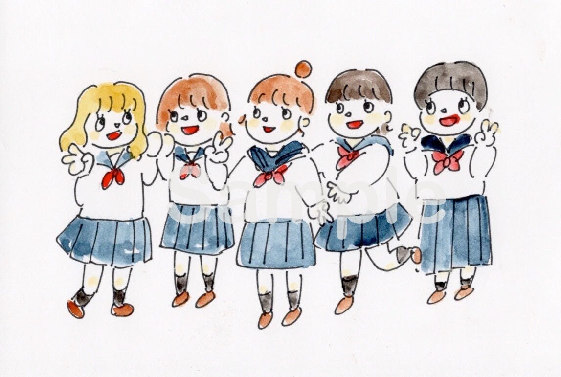 全身）ゆるくてかわいい雰囲気似顔絵を描きます ♡写真をもとに描くので思い出づくりやプレゼントにもおすすめ！ イメージ1