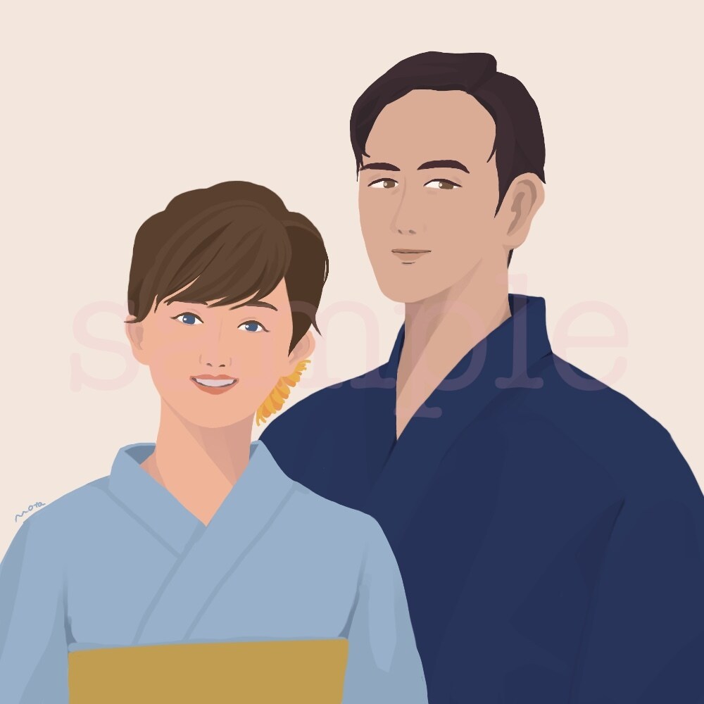 大人っぽく雰囲気ある似顔絵を描きます 暖かな風合いある人物イラストはいかがですか？ イメージ4