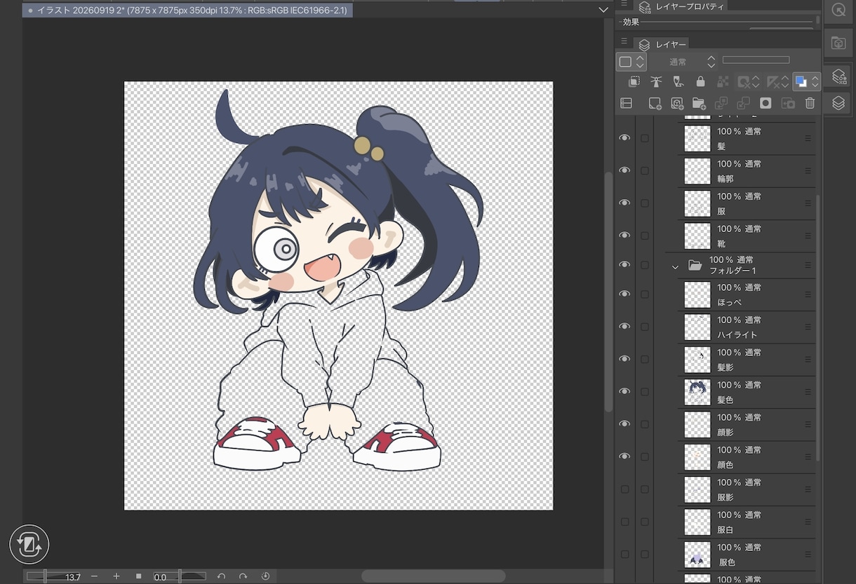 カートゥーン風ゆるかわ3頭身キャライラスト描きます SNSアイコンや配信に使える個性派キャラを制作します！ イメージ2