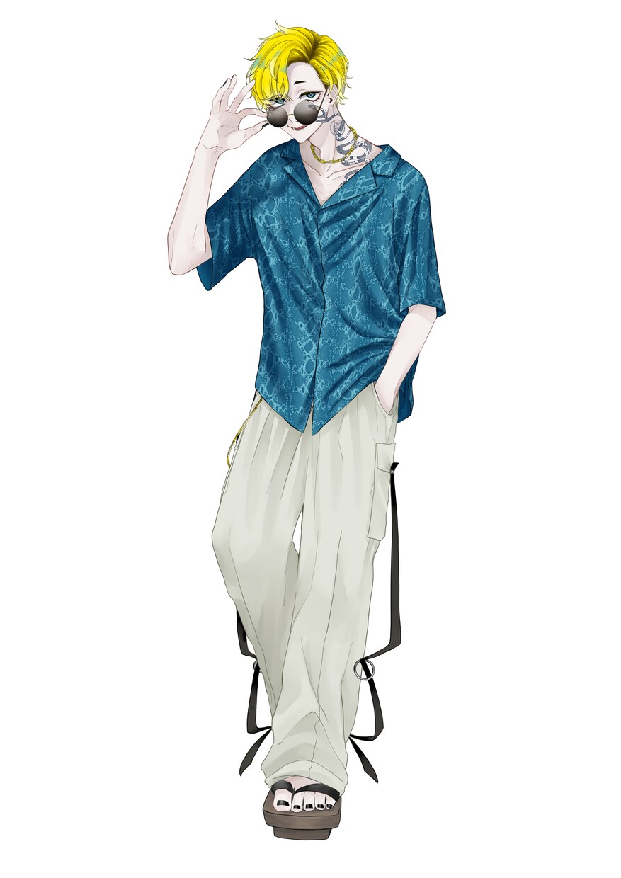VTuberLIVE2Dパーツ分けイラスト描きます パーツ分けイラスト(他オプションあり)を作成します。 イメージ5