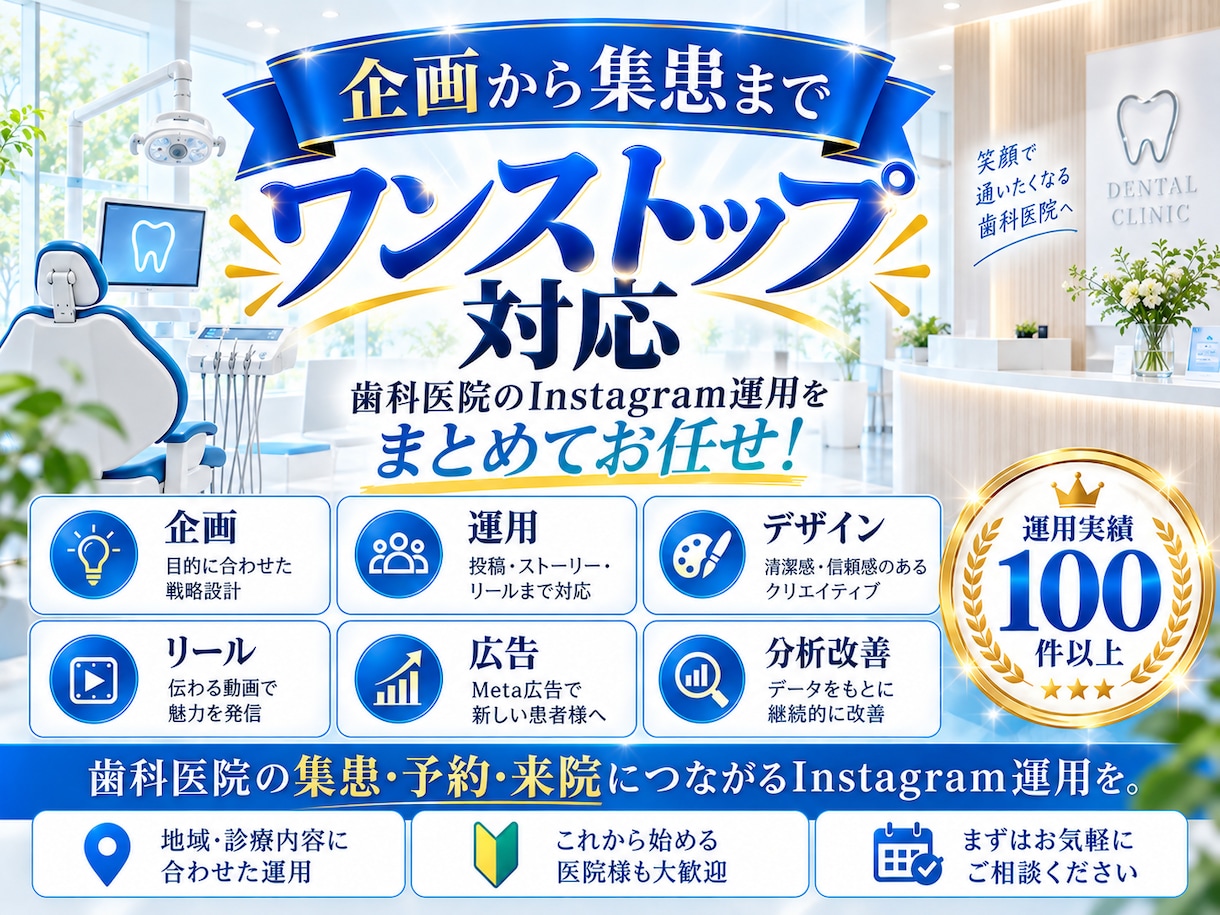 歯科医院に特化！インスタグラム運用をいたします 歯科医院の「集客」に強いInstagram運用 イメージ11