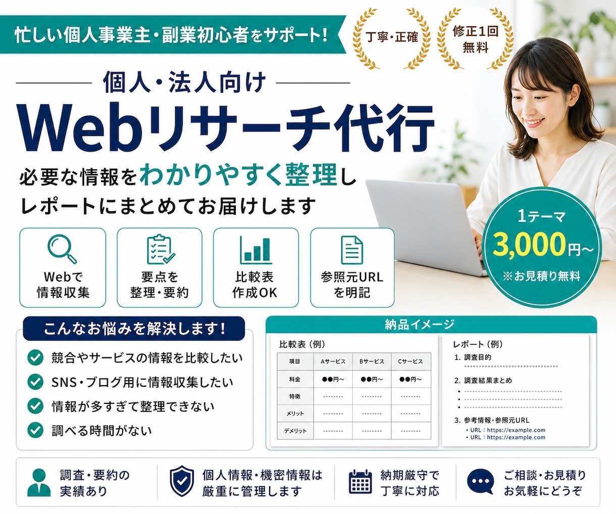 Webリサーチを代行し見やすく整理します 【最低価格】参照元URL付きで、そのまま使える資料に イメージ1