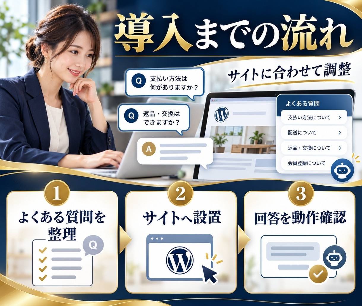 WordPressの問い合わせ対応を自動化します よくある質問への回答負担を減らします イメージ5