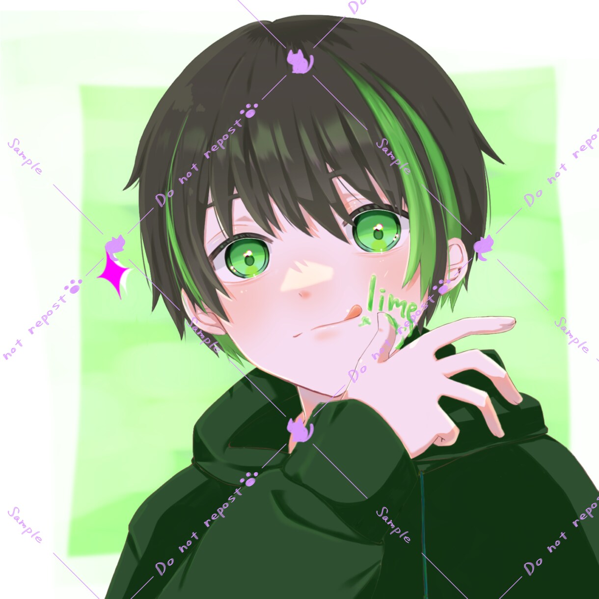 綺麗な色味のSNS用アイコン描きます 映える色味を心がけて、丁寧に描きます イメージ6
