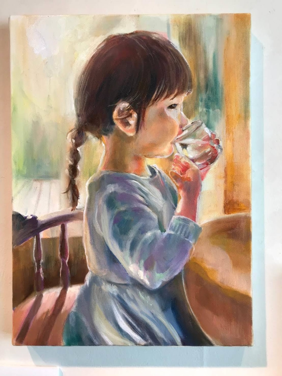 あなたのお子さまや大切なお方を油彩で描きます 柔らかく温かみのあるタッチでその人らしさを丁寧に描き出します イメージ1