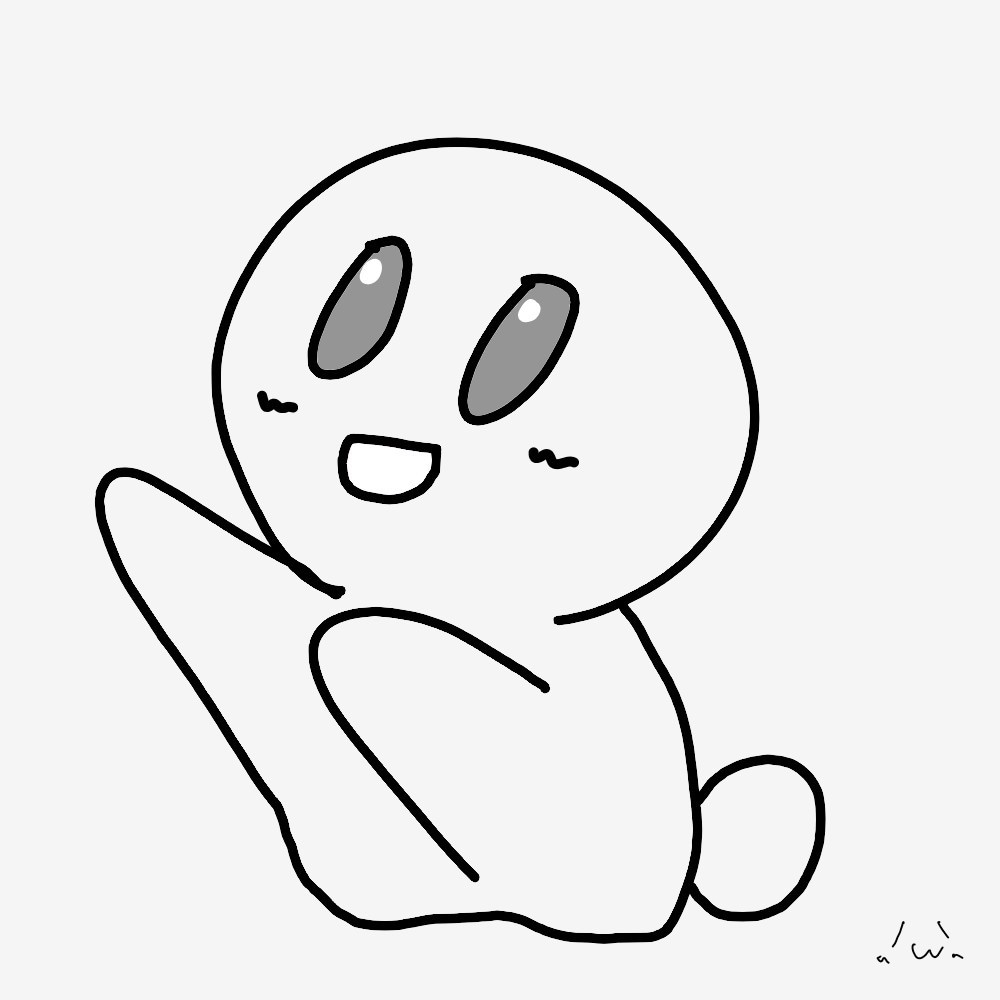 かわいい風に【もちにんげん】のアイコンを描きます Twitter等アイコンを【もちにんげん】にしてみませんか？ イメージ1