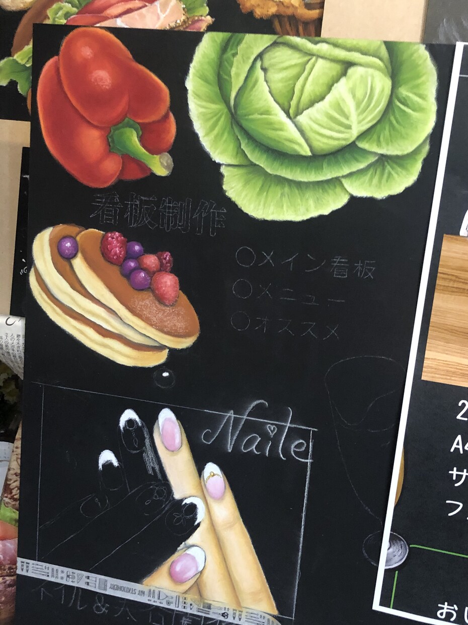世界で一枚のアートをプレゼント！感激されます チョークアートは、温もりのあるオンリーワンプレゼントに最適！ イメージ3
