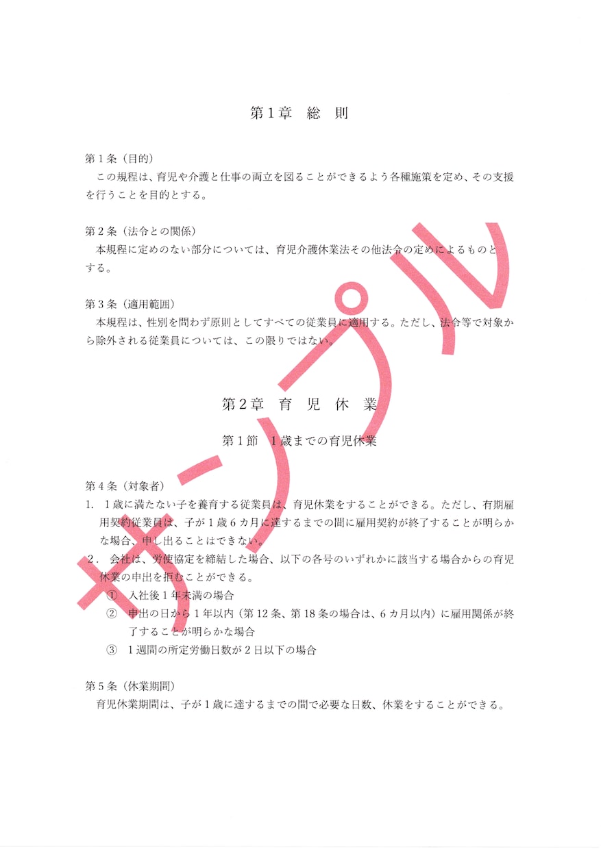 会社にあったらいいなぁという各種規則を作成します より良い職場環境のためにココナラ認定PRO出品者が作成します イメージ3