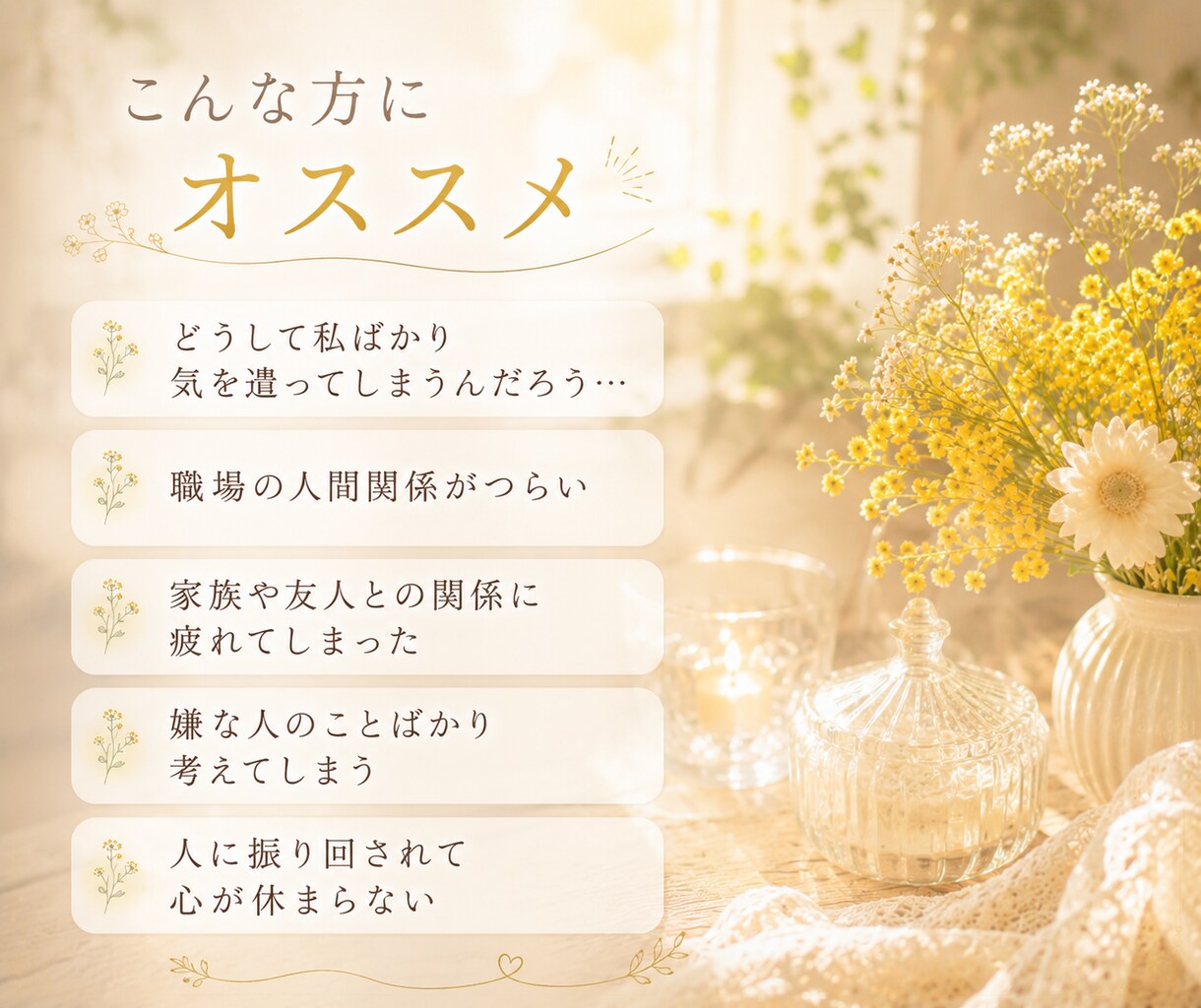 苦しい人間関係‥お相手の本音をタロットで鑑定します ★職場★両親★義両親★家族★友人★ ママ友★上司★同僚 イメージ2