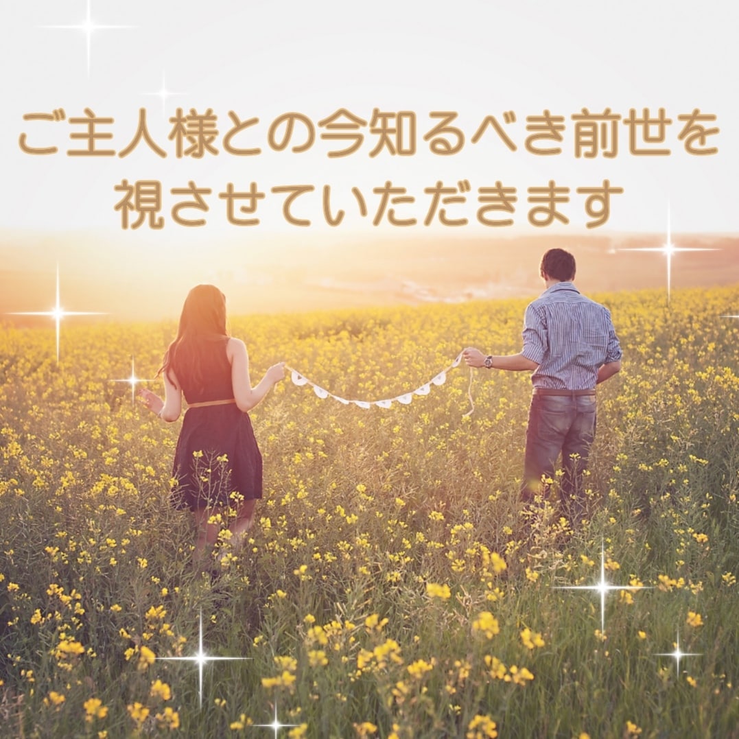 ご主人様との、今知るべき前世を視させていただきます 親、子供、友達との前世でもOK。前世での関係お伝えします イメージ1