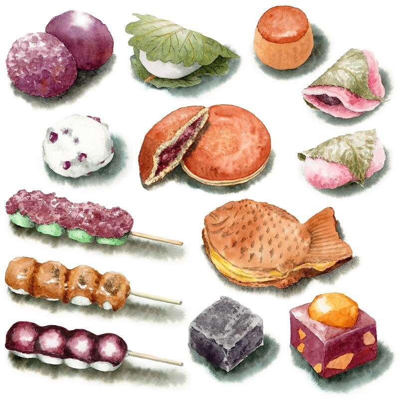 アナログ水彩でハガキサイズミニカット描きます 依頼を迷っている方・プロの肉筆画がほしい方のお試し用です。 イメージ6