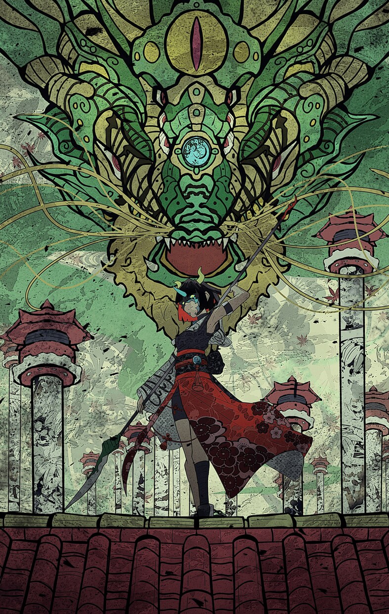 TCG風の一枚絵を制作します 構図、デザインなど依頼主様のご要望に忠実であることを誓います イメージ5