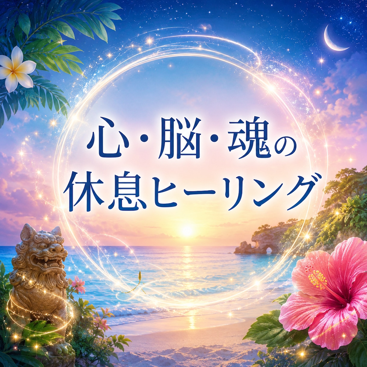 脳疲労・メンタル疲労を再起動☩遠隔ヒーリングします 眠れない夜や不安な心を沖縄の聖なるエネルギーで優しく包み込む イメージ2