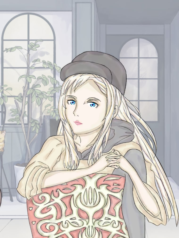 水彩でオリジナルキャラを制作します 繊細な線画と水彩による鮮やかな色彩 イメージ1