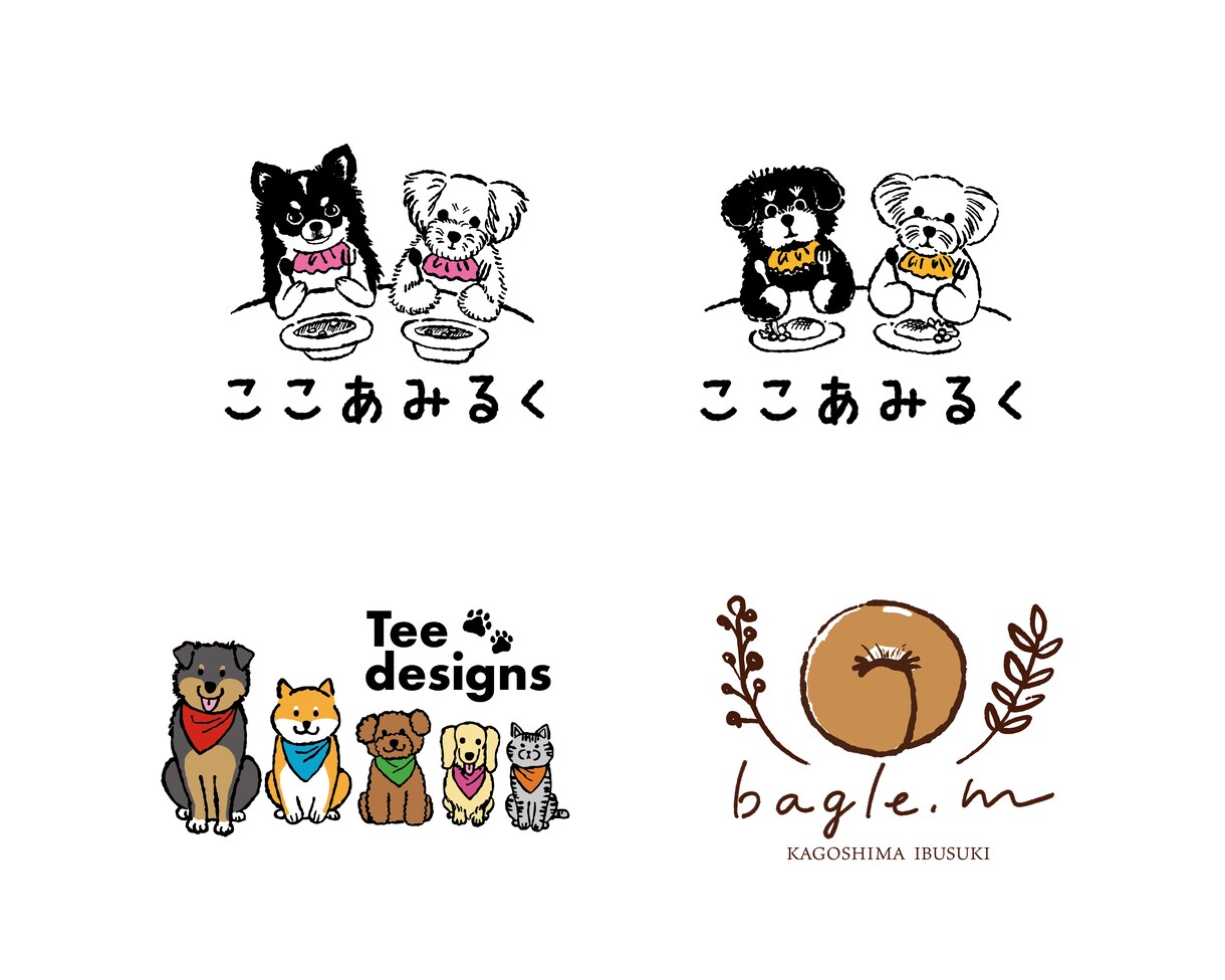 手描きのイラストでロゴ作成します 温かみのある可愛らしいロゴ作成します。 イメージ5