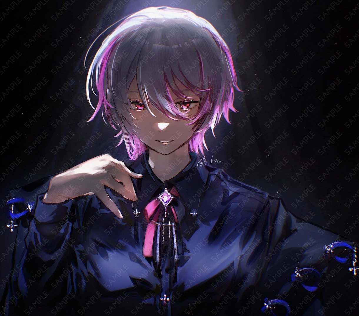目を引く光の表現で印象に残るイラストを制作します 【厚塗り】光と空気感で視線を奪う1枚絵が欲しい方に イメージ2