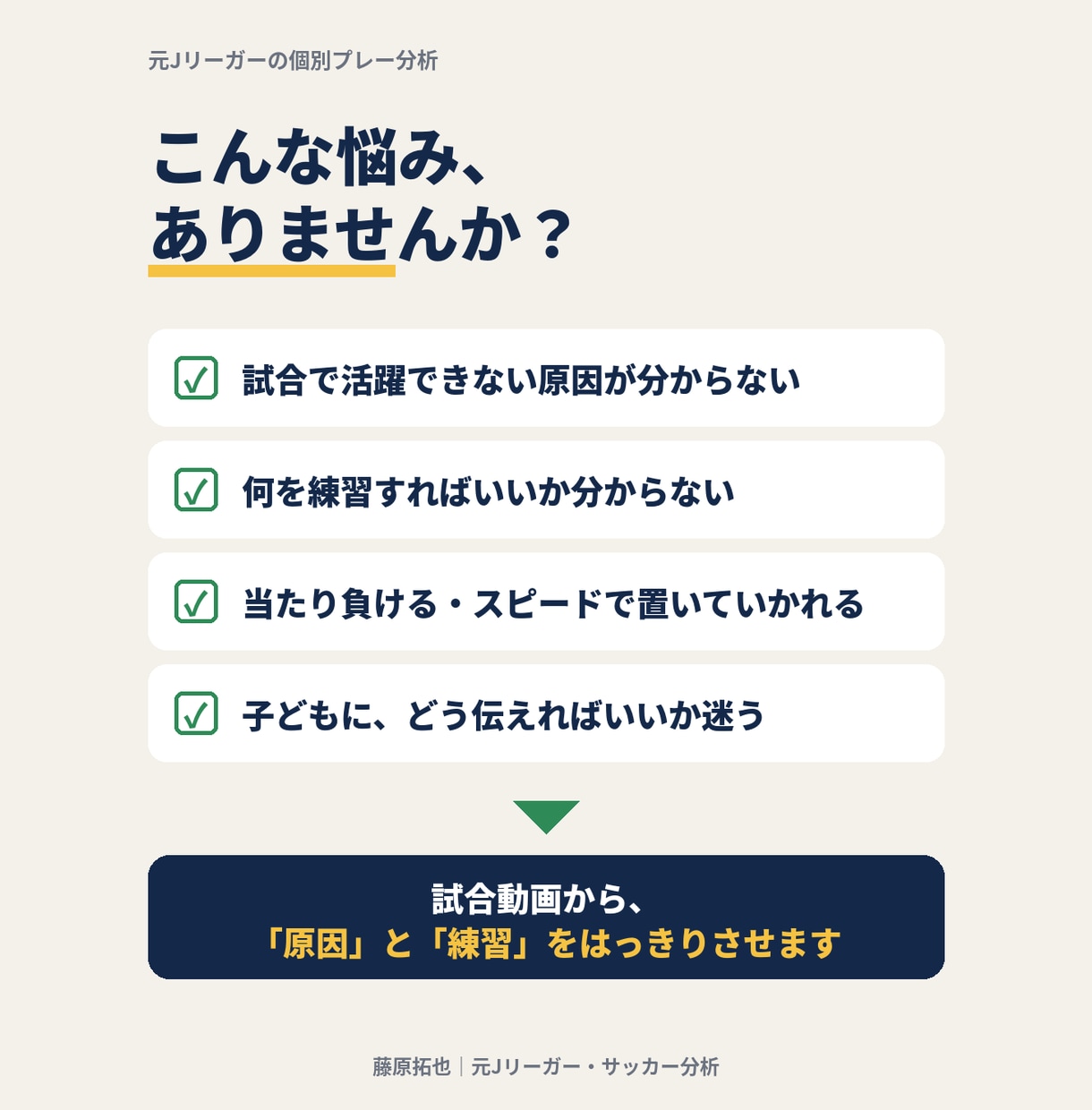 元Jリーガーがサッカーの試合動画を個別分析します 親子で振り返れる。強み・課題・自主練を図解PDFで イメージ5
