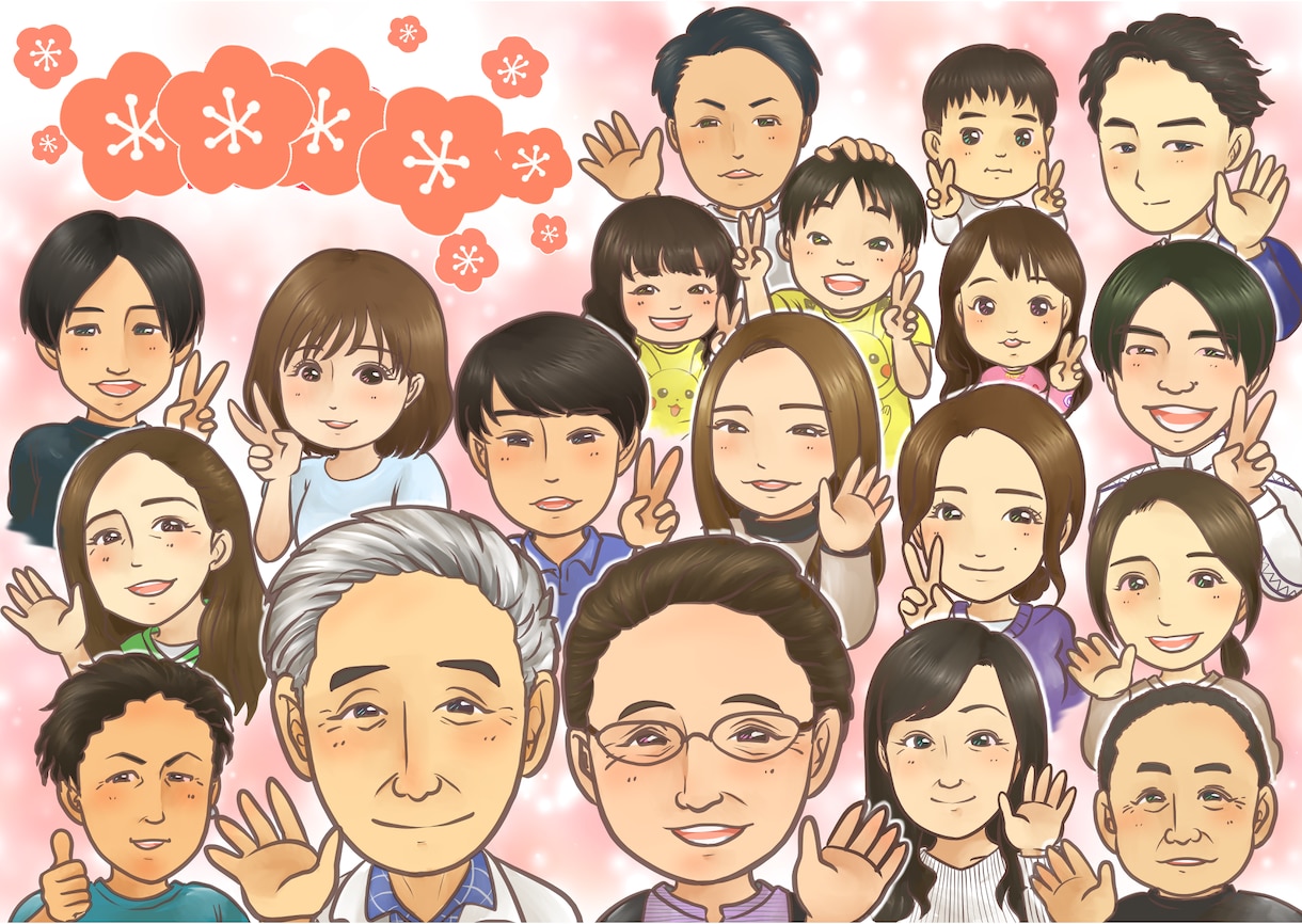 お祝いの似顔絵描きます 日頃の感謝を形にして贈りませんか？ イメージ2